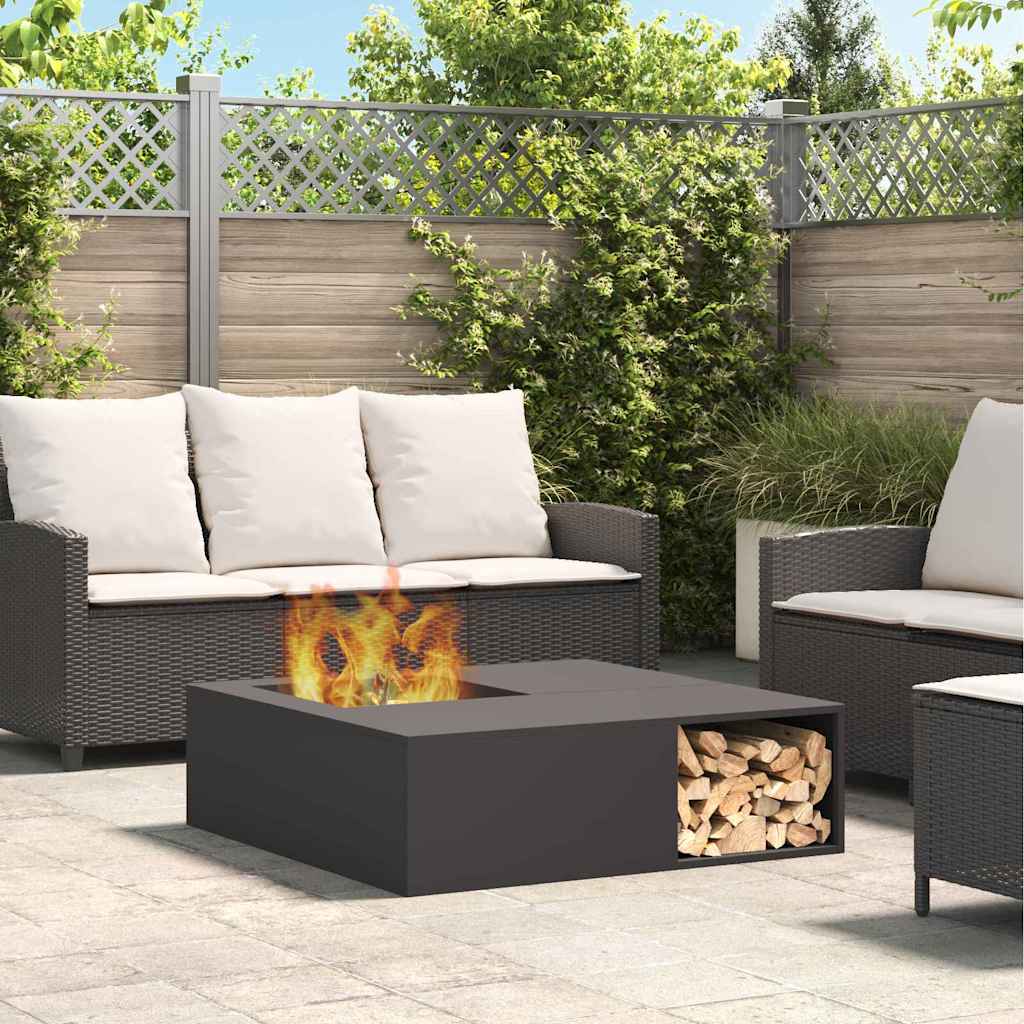 Feuerstelle Braun 100 X 100 X 30 Cm Wetterfeststahl