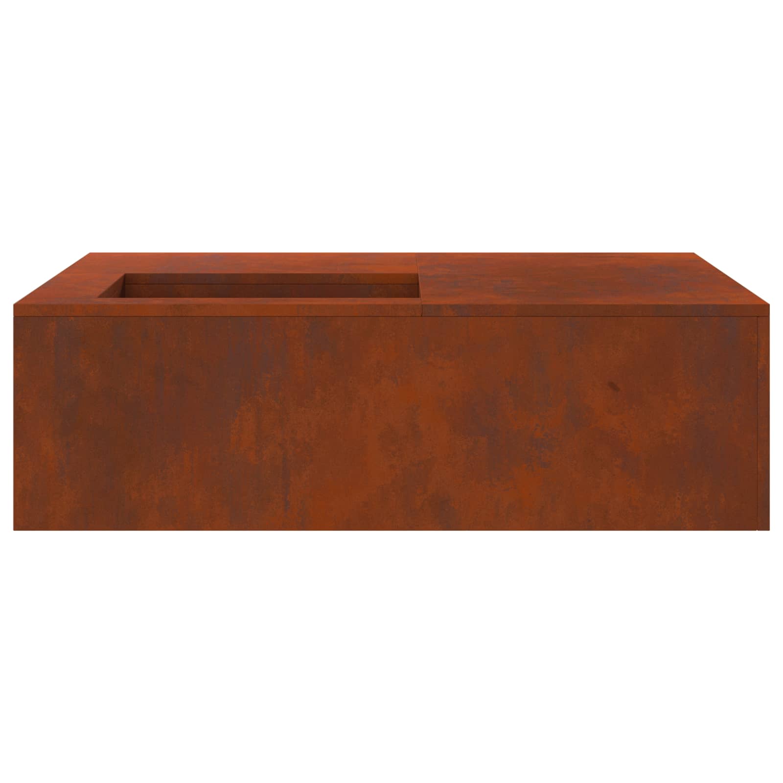 Feuerstelle Braun 100 X 100 X 30 Cm Wetterfeststahl