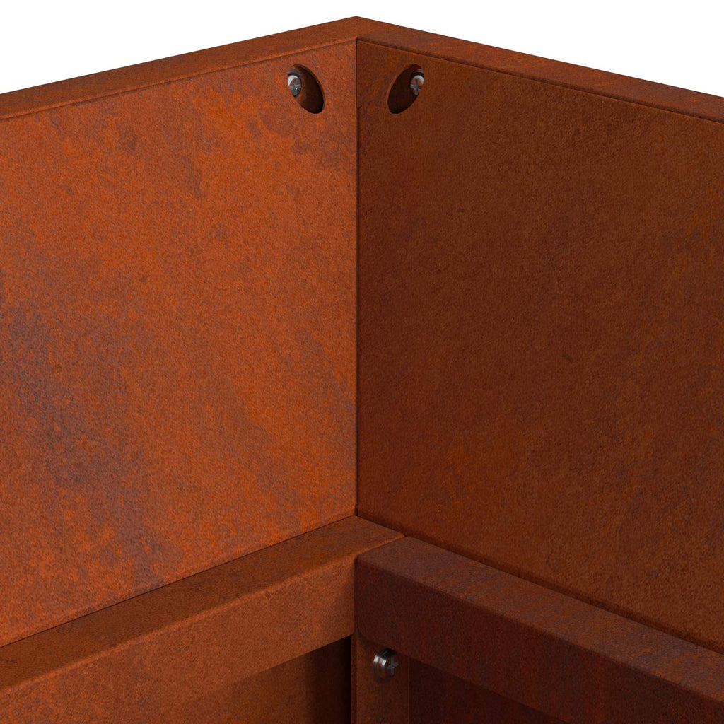 Feuerstelle Braun 160 X 45 X 35 Cm Stahl