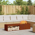 Feuerstelle Braun 160 X 45 X 35 Cm Stahl