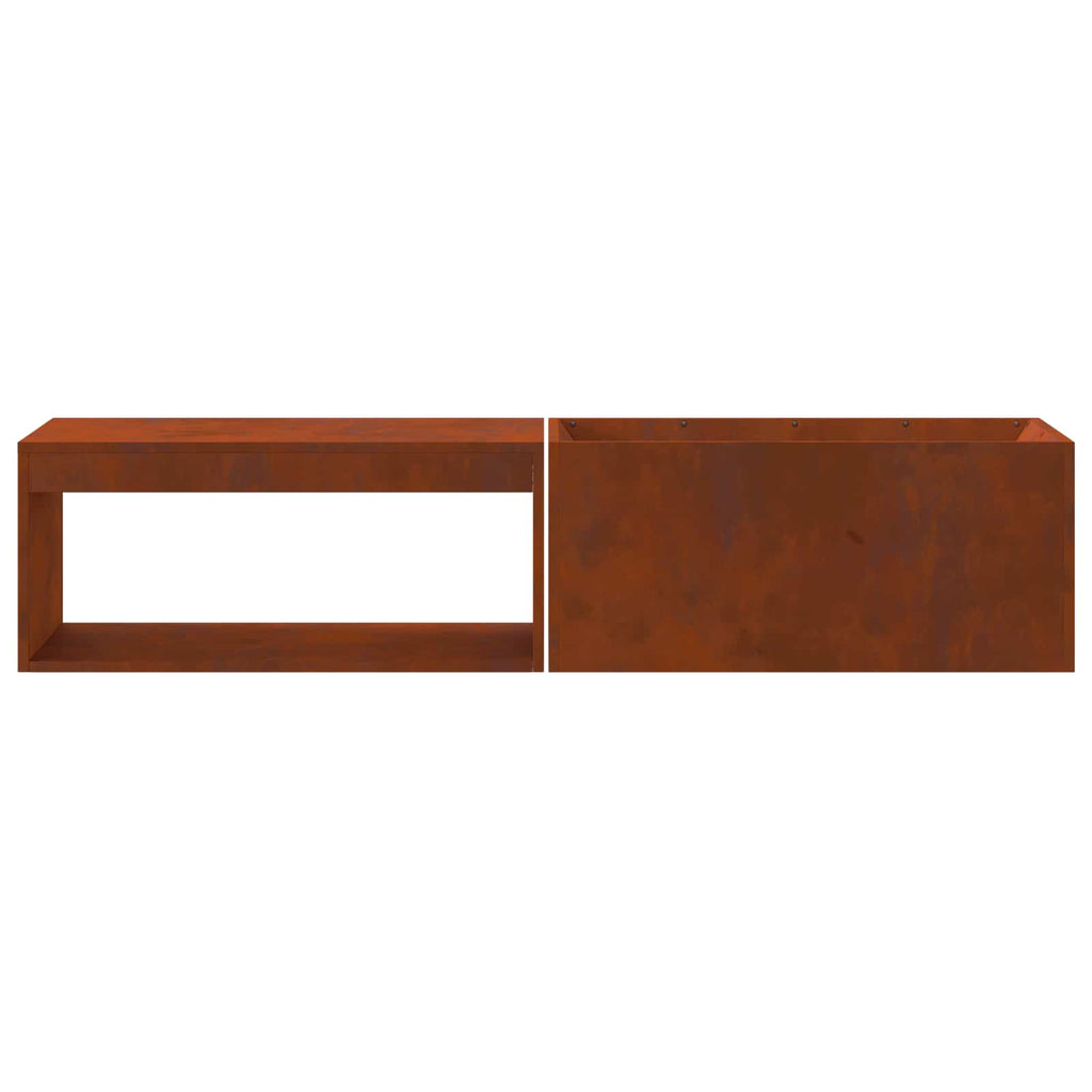 Feuerstelle Braun 160 X 45 X 35 Cm Stahl