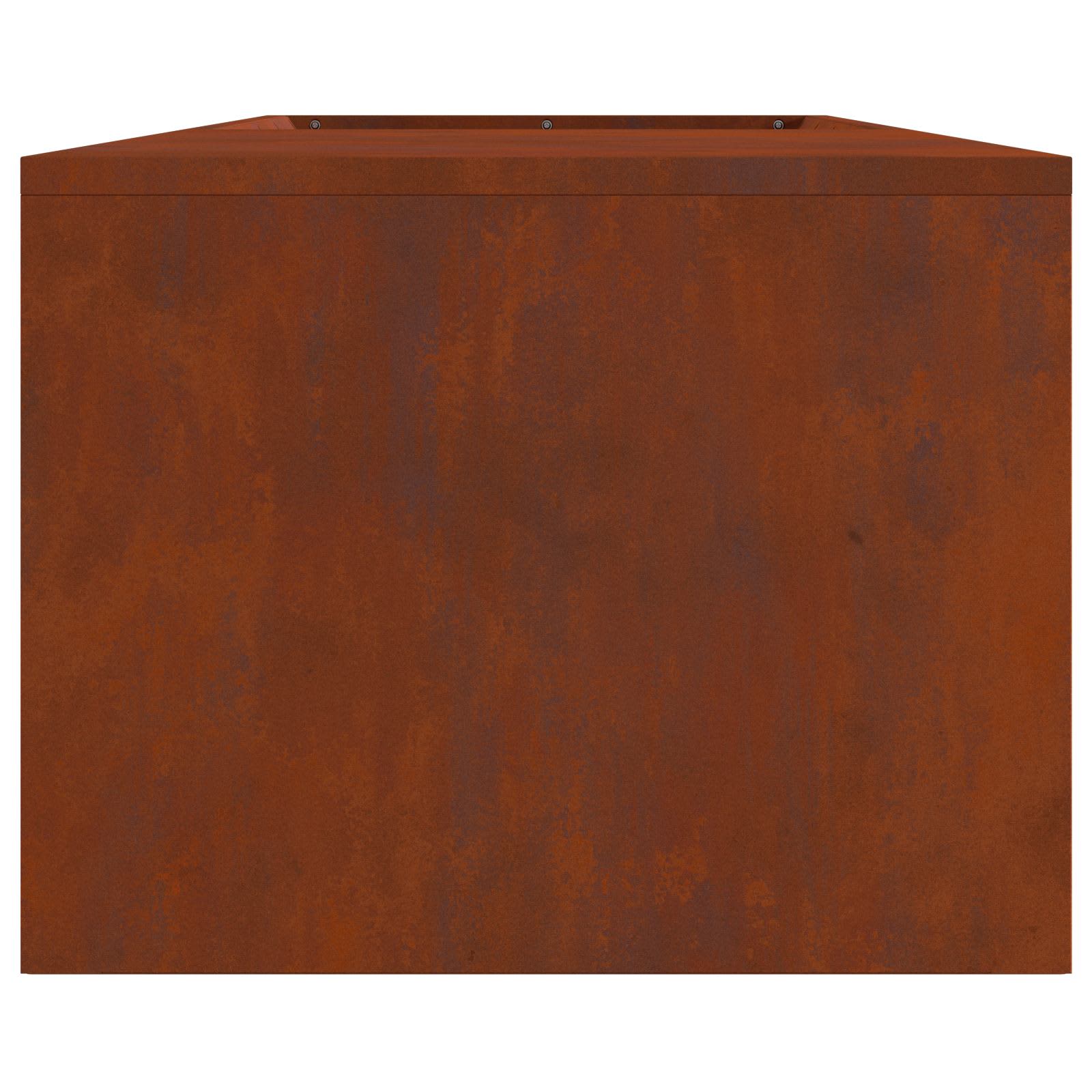 Feuerstelle Braun 160 X 45 X 35 Cm Stahl