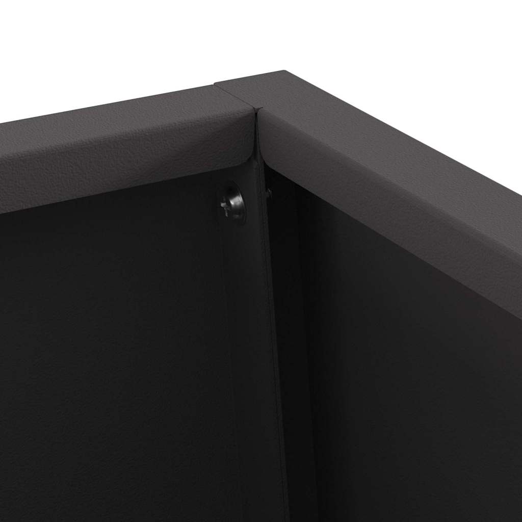 Feuerstelle Schwarz 50 X 35 X 100 Cm Stahl