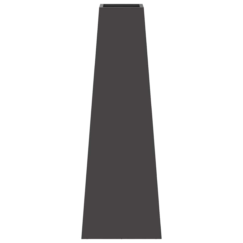 Feuerstelle Schwarz 50 X 35 X 100 Cm Stahl