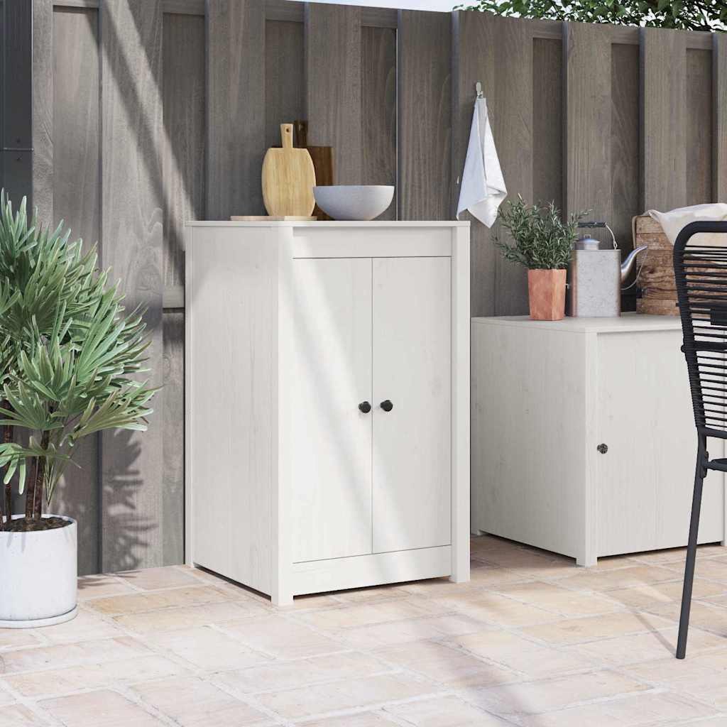Küchentür 2 Pcs Weiß 50 X 9 X 82 Cm Massivholz Kiefer