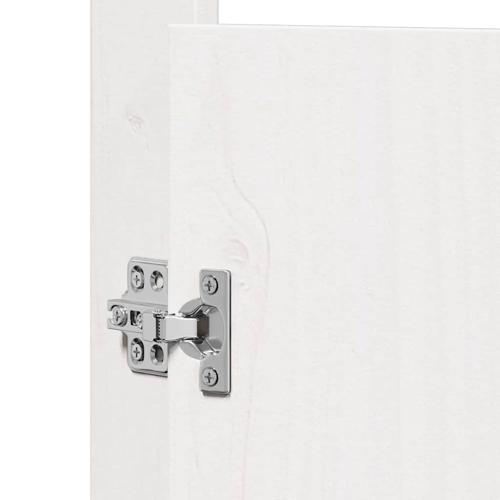 Küchentür 2 Pcs Weiß 50 X 9 X 82 Cm Massivholz Kiefer