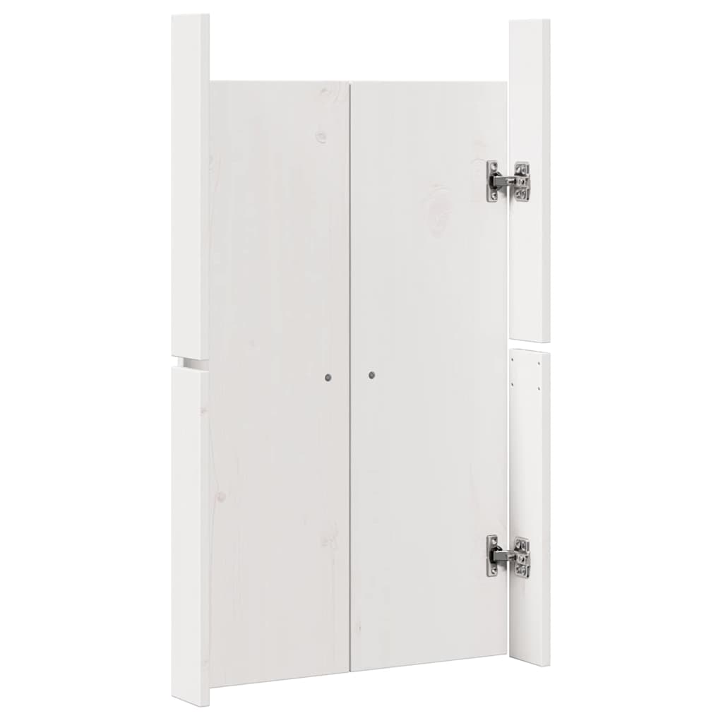 Küchentür 2 Pcs Weiß 50 X 9 X 82 Cm Massivholz Kiefer
