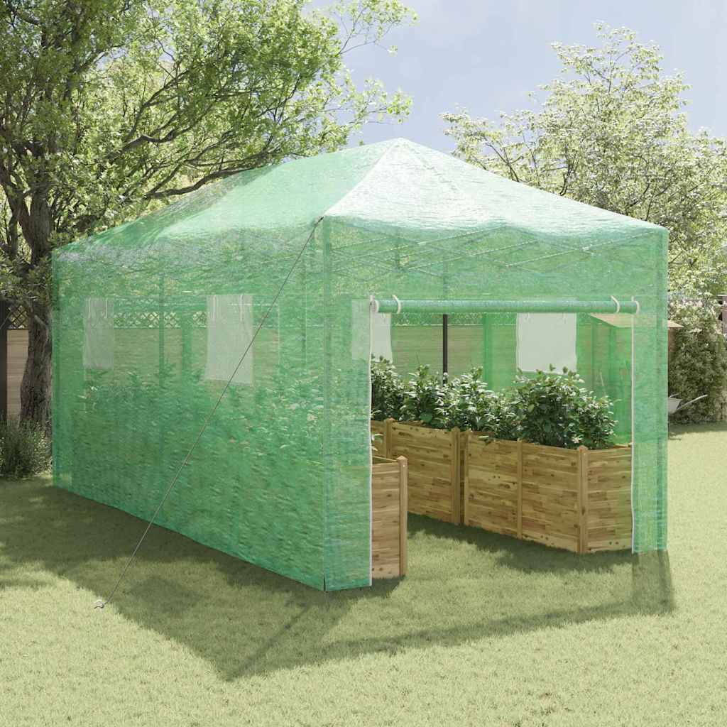 Gewächshaus Mit Pop-Up-Rahmen Grün Eisen