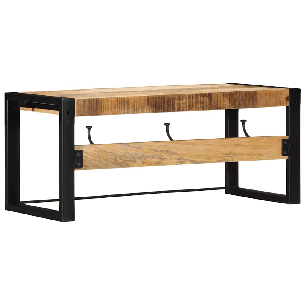 Garderobe 80X35X35 Cm Raues Massivholz Mango