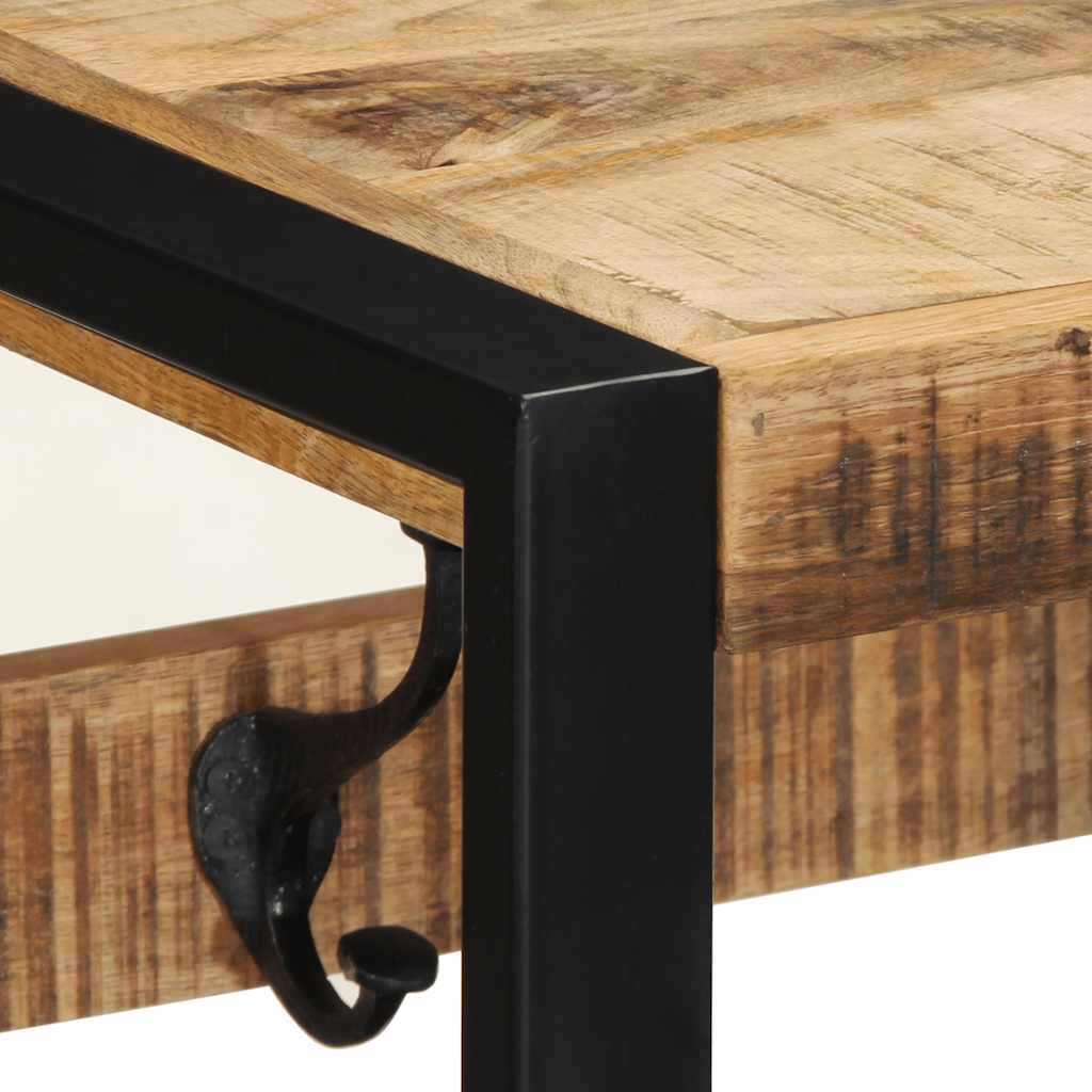 Garderobe 80X35X35 Cm Raues Massivholz Mango