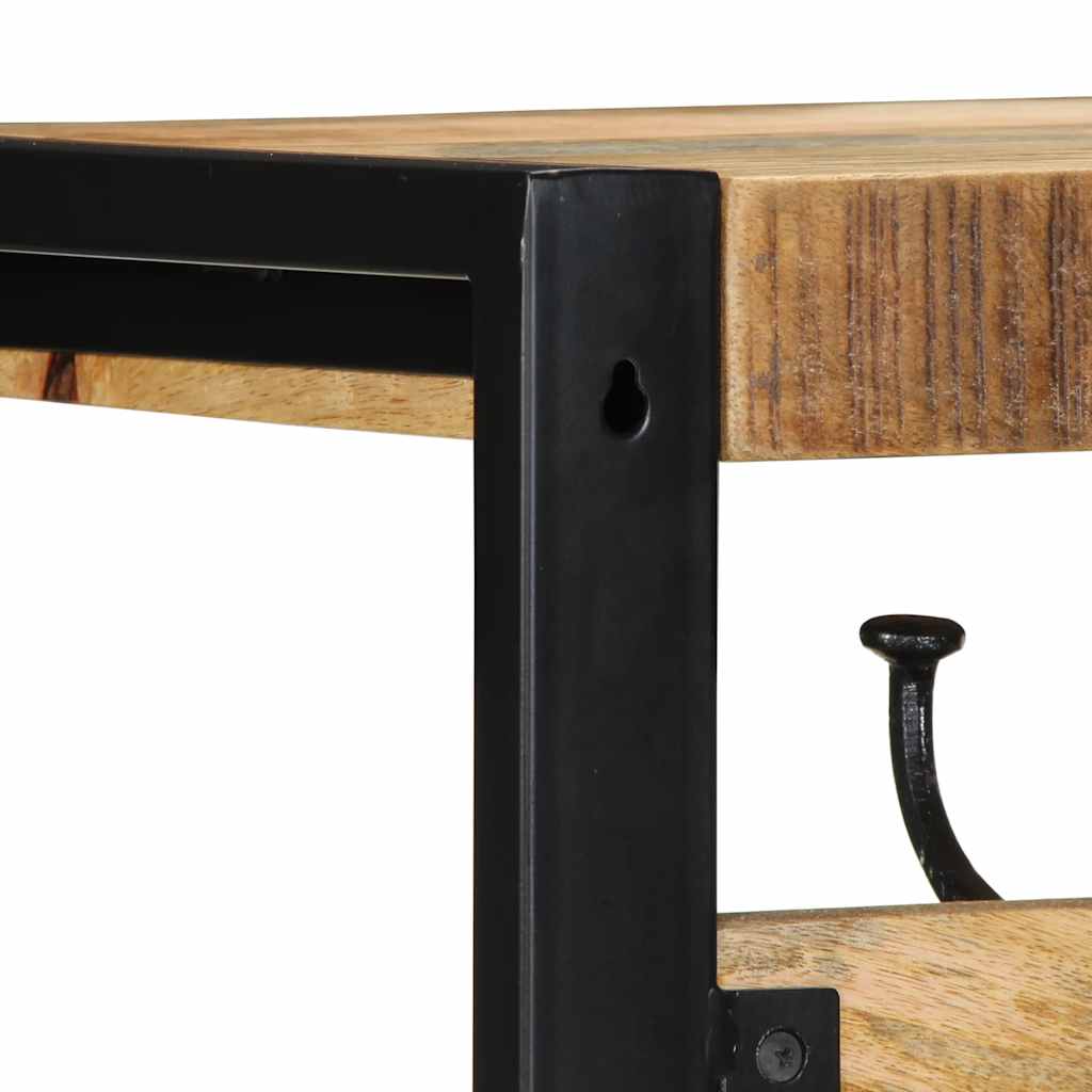 Garderobe 80X35X35 Cm Raues Massivholz Mango