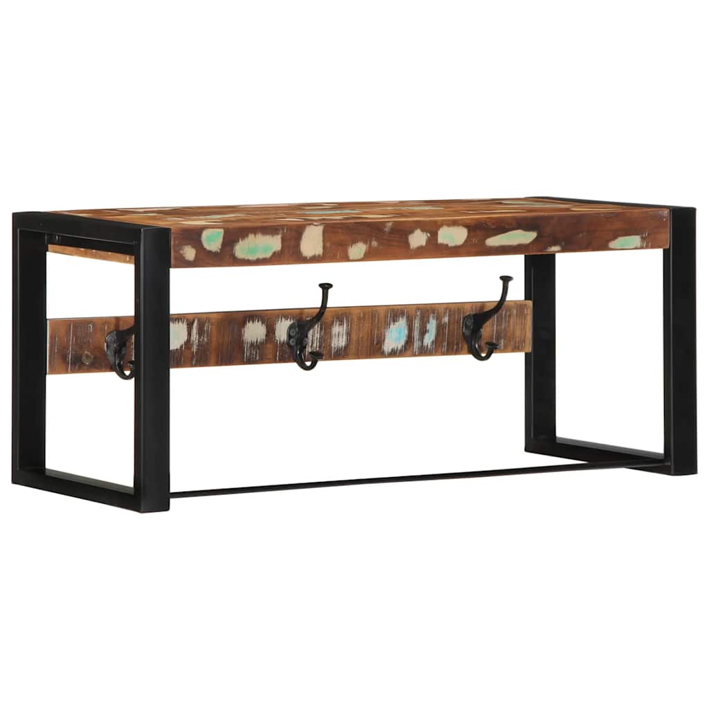 Garderobe 80X35X35 Cm Raues Massivholz Mango