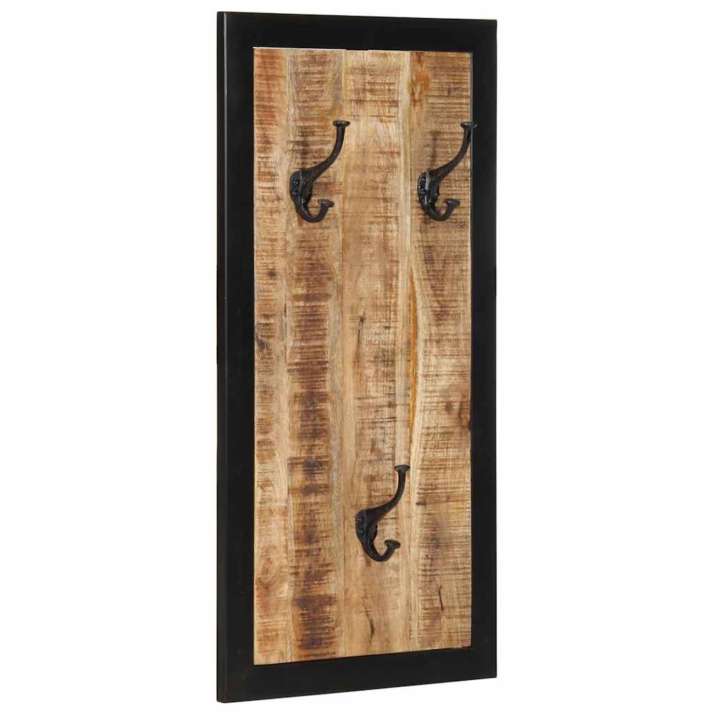 Garderobe 40X2X80 Cm Raues Massivholz Mango