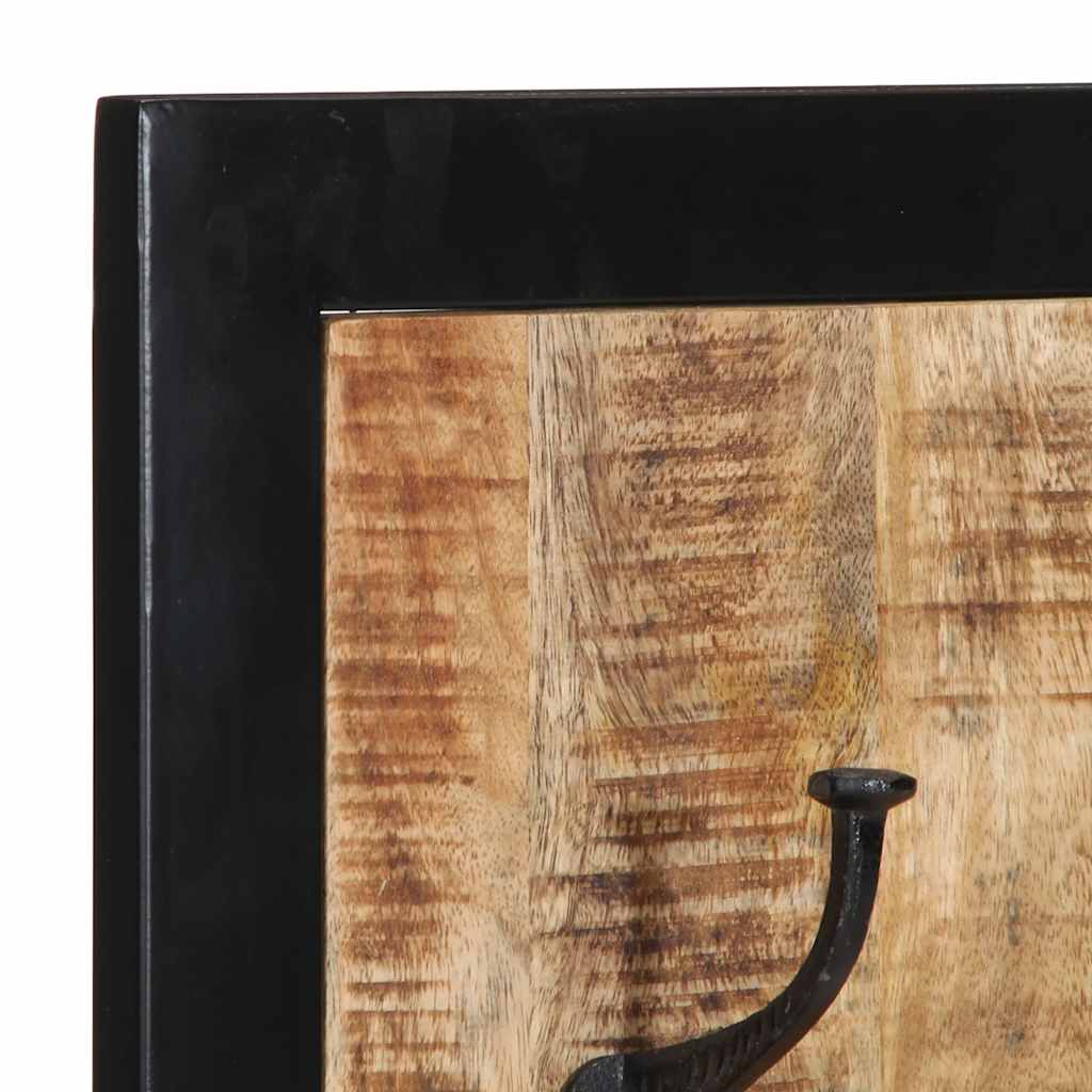 Garderobe 40X2X80 Cm Raues Massivholz Mango