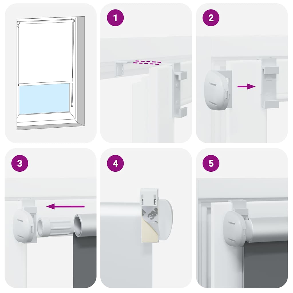 Verdunkelungsrollo 65X150Cm Stoffbreite 60,7 Cm Kaffeebraun