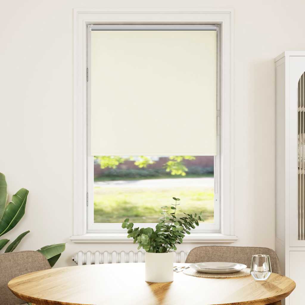 Verdunkelungsrollo Cremeweiß 85X150Cm Stoffbreite 80,7 Cm Gebrochen Weiß