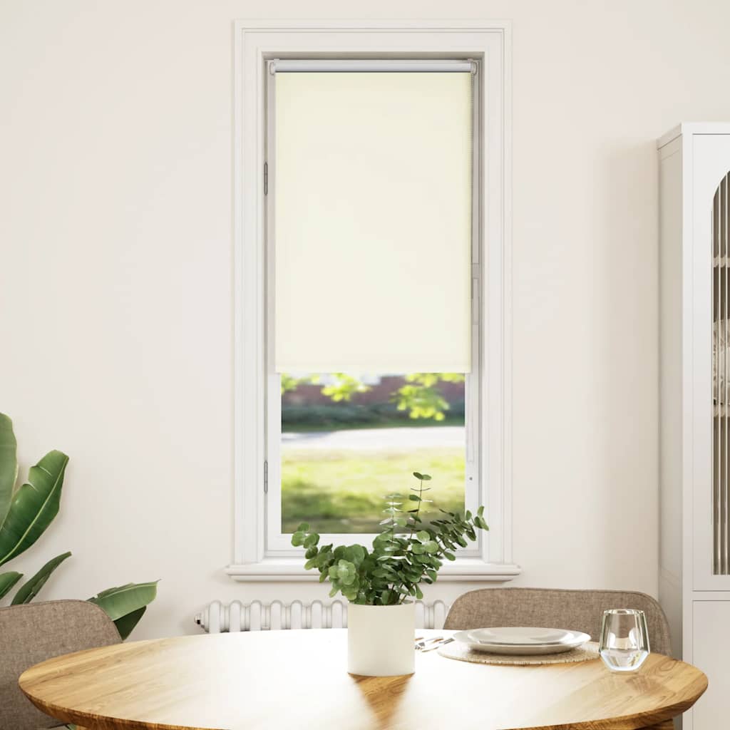 Verdunkelungsrollo Cremeweiß 85X150Cm Stoffbreite 80,7 Cm Gebrochen Weiß