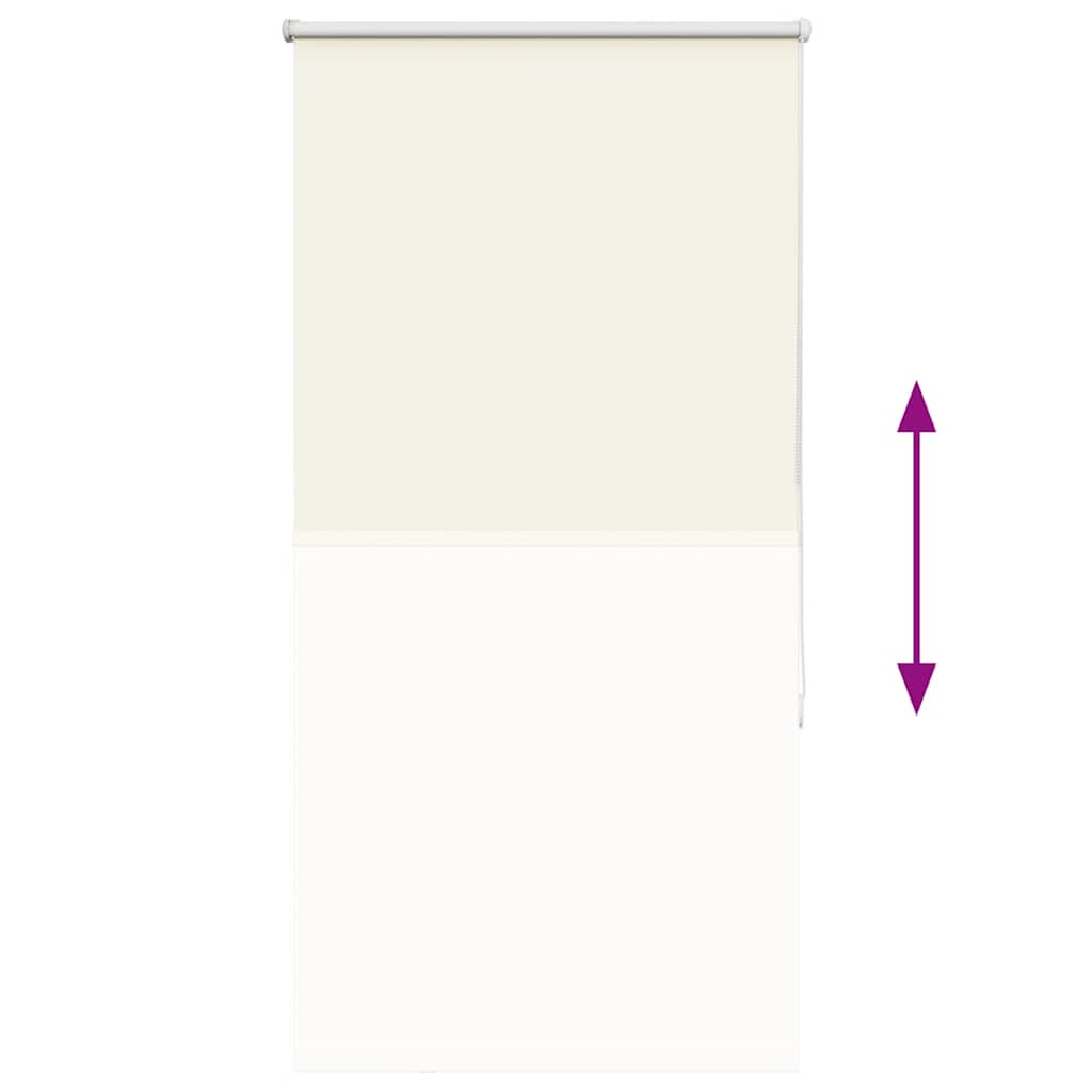 Verdunkelungsrollo Cremeweiß 85X150Cm Stoffbreite 80,7 Cm Gebrochen Weiß