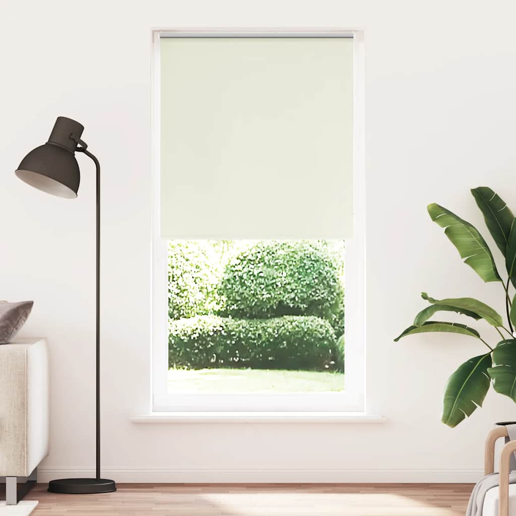 Verdunkelungsrollo Cremeweiß 85X150Cm Stoffbreite 80,7 Cm Gebrochen Weiß