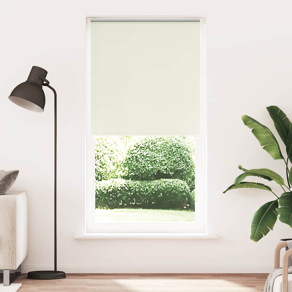 Verdunkelungsrollo Cremeweiß 85X150Cm Stoffbreite 80,7 Cm Gebrochen Weiß