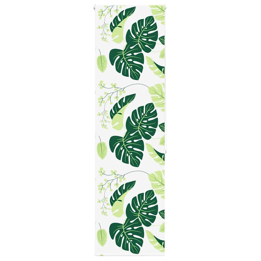 Duschrollo Stoffbreite 146 Cm Grüne Blätter