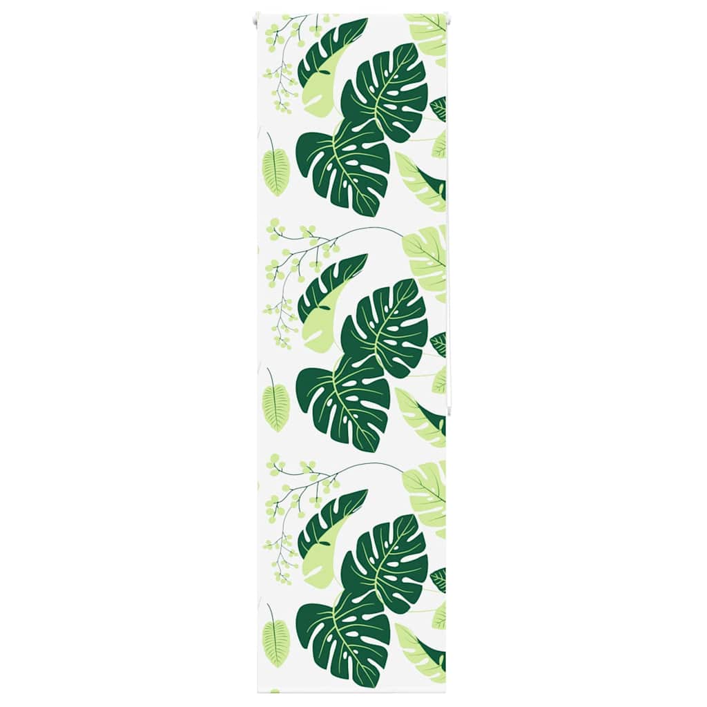 Duschrollo Stoffbreite 146 Cm Grüne Blätter
