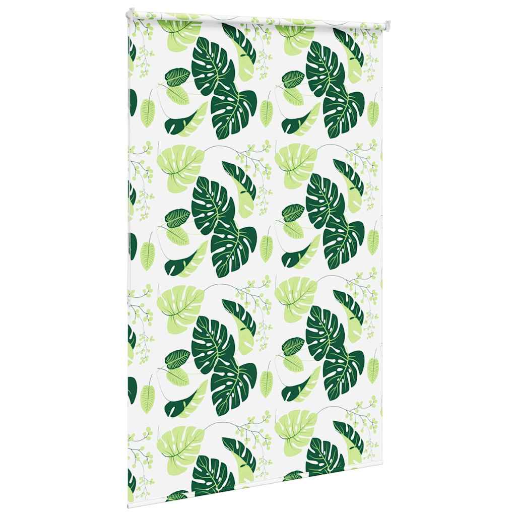 Duschrollo Stoffbreite 146 Cm Grüne Blätter