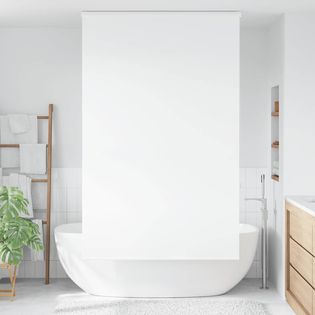 Duschrollo Stoffbreite 136 Cm Weiß