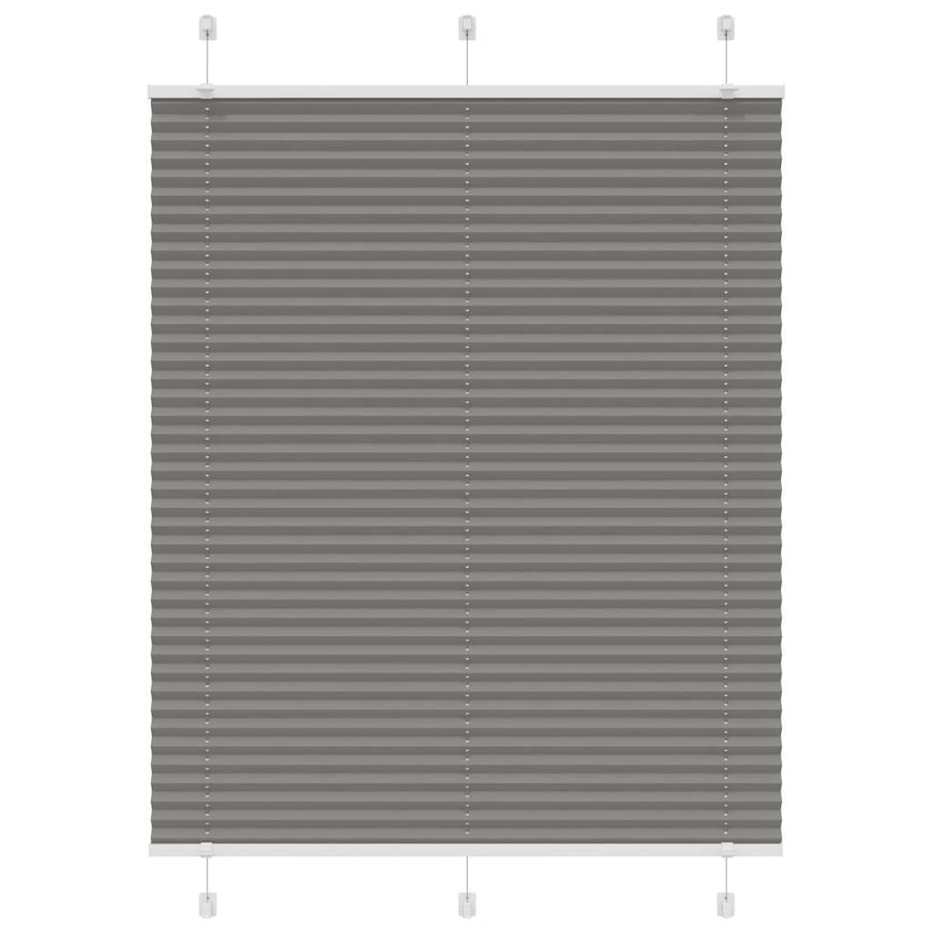 Plissee Stoffbreite 44,4 Cm Polyester Anthrazit