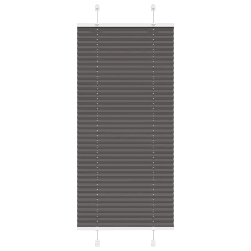 Plissee Stoffbreite 39,4 Cm Polyester Schwarz