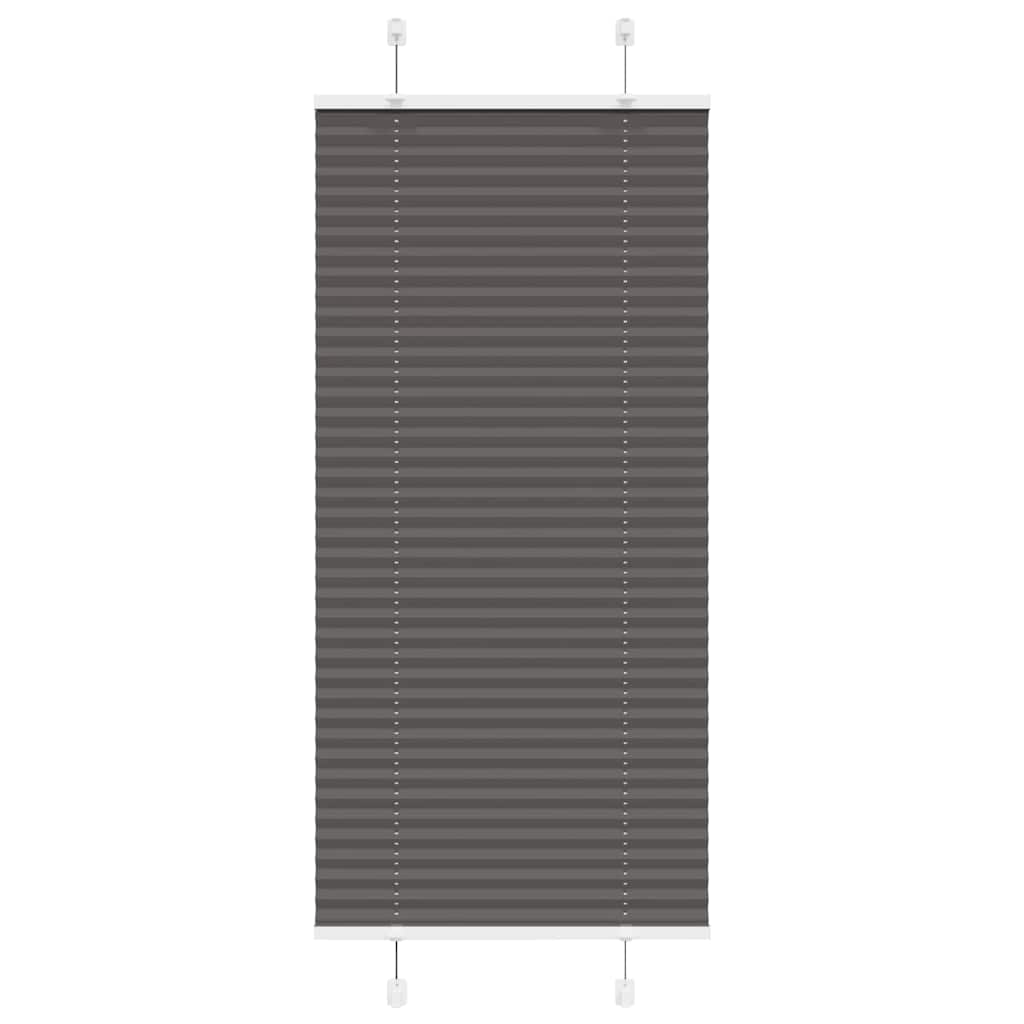 Plissee Stoffbreite 39,4 Cm Polyester Schwarz