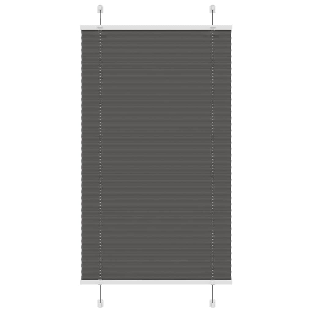 Plissee Stoffbreite 39,4 Cm Polyester Schwarz