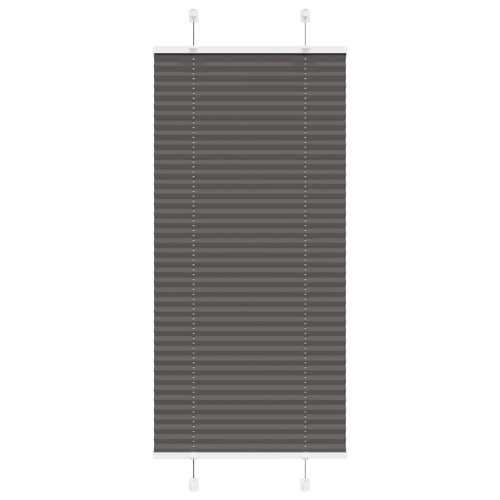 Plissee Stoffbreite 39,4 Cm Polyester Schwarz