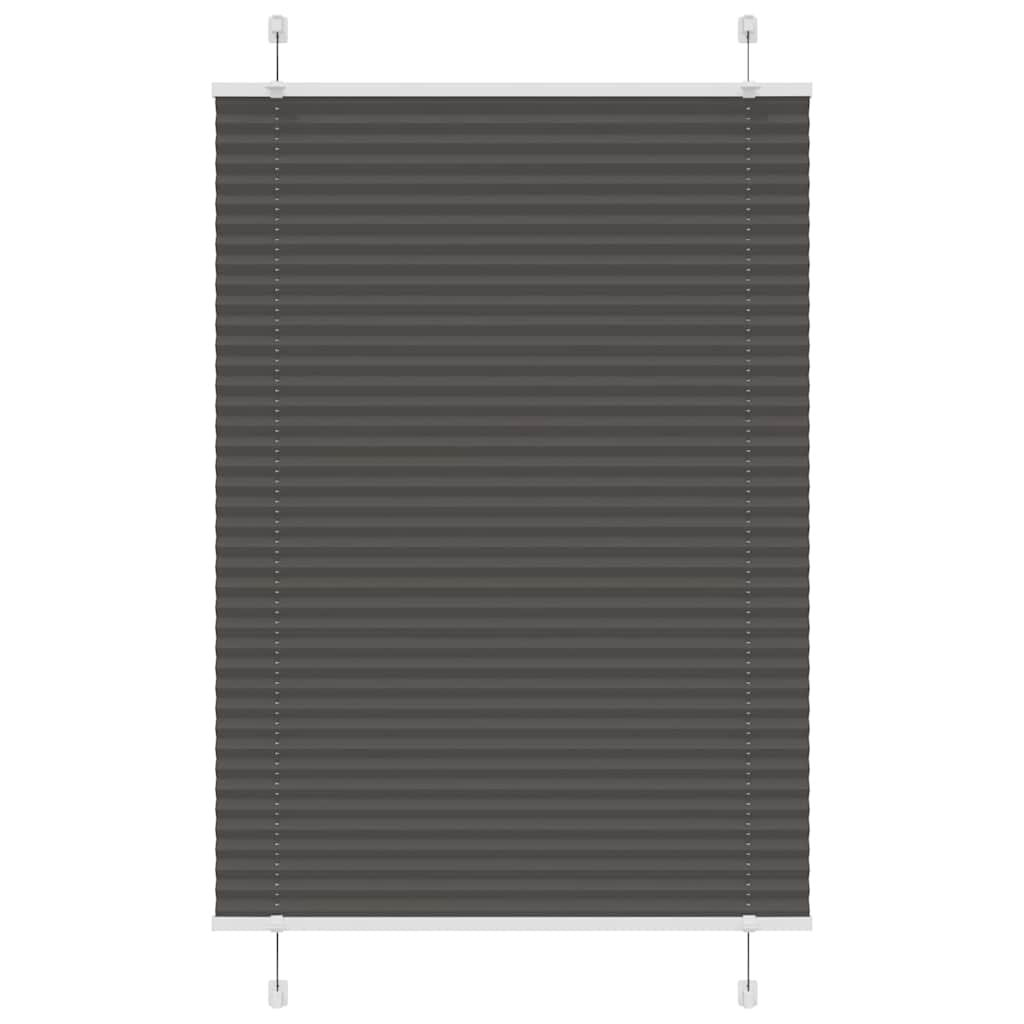 Plissee Stoffbreite 39,4 Cm Polyester Schwarz