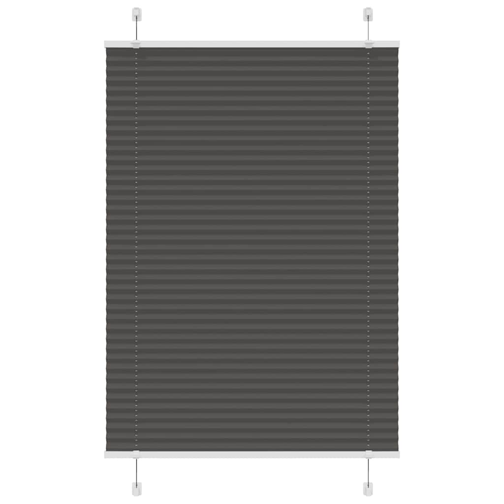 Plissee Stoffbreite 39,4 Cm Polyester Schwarz