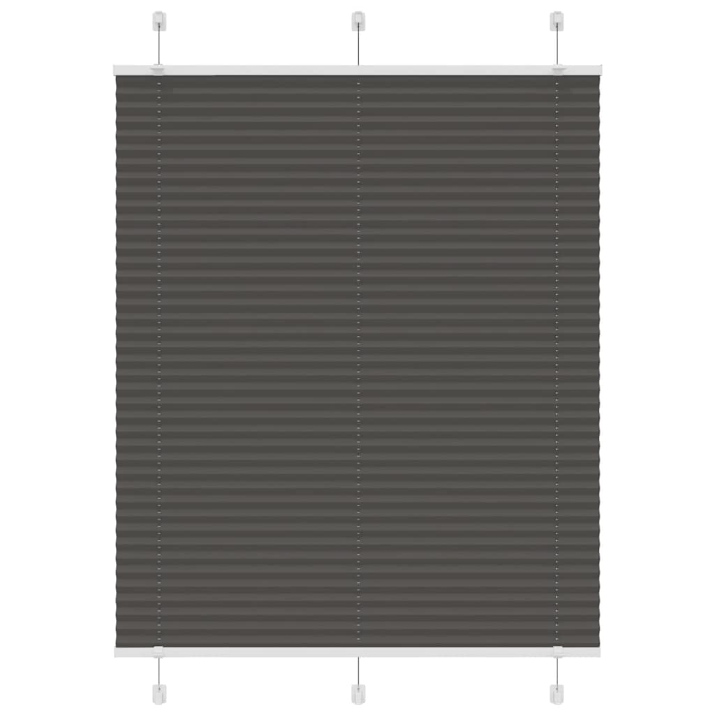Plissee Stoffbreite 39,4 Cm Polyester Schwarz