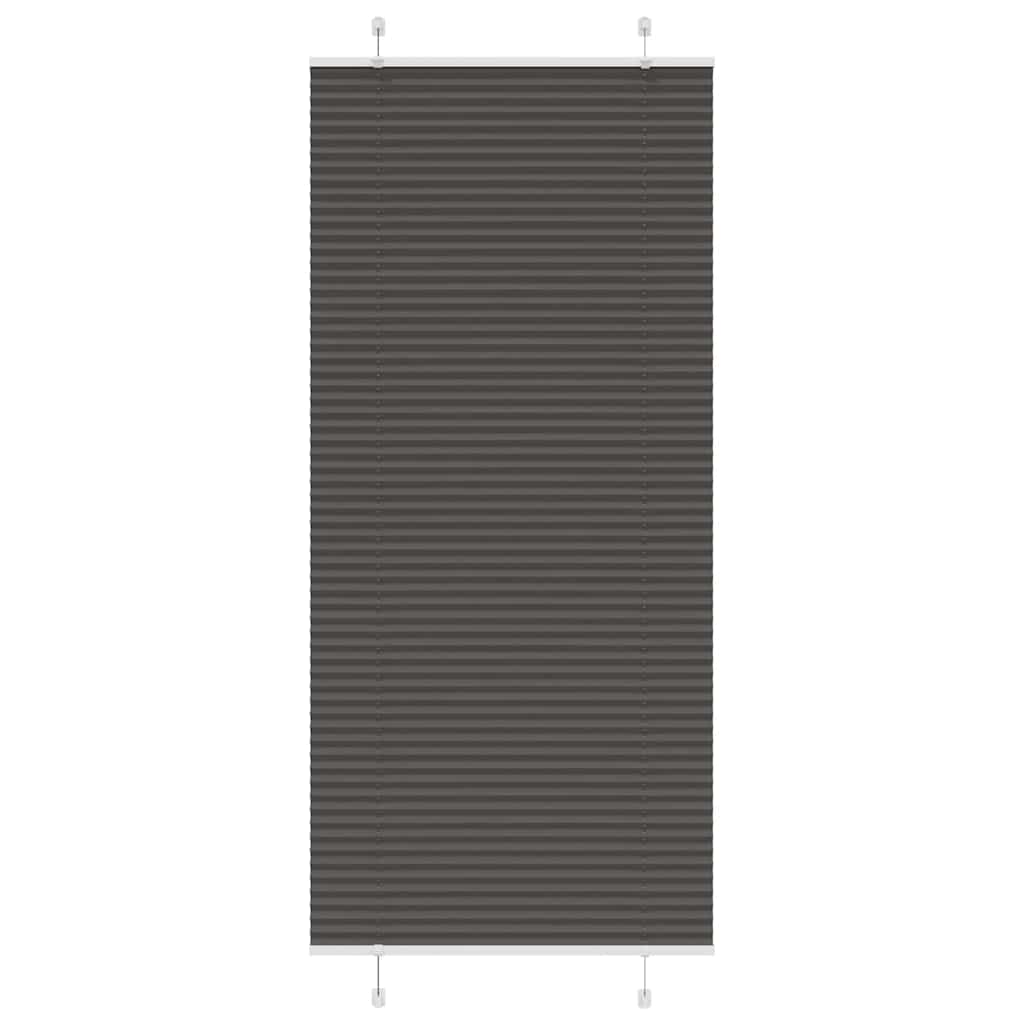 Plissee Stoffbreite 39,4 Cm Polyester Schwarz