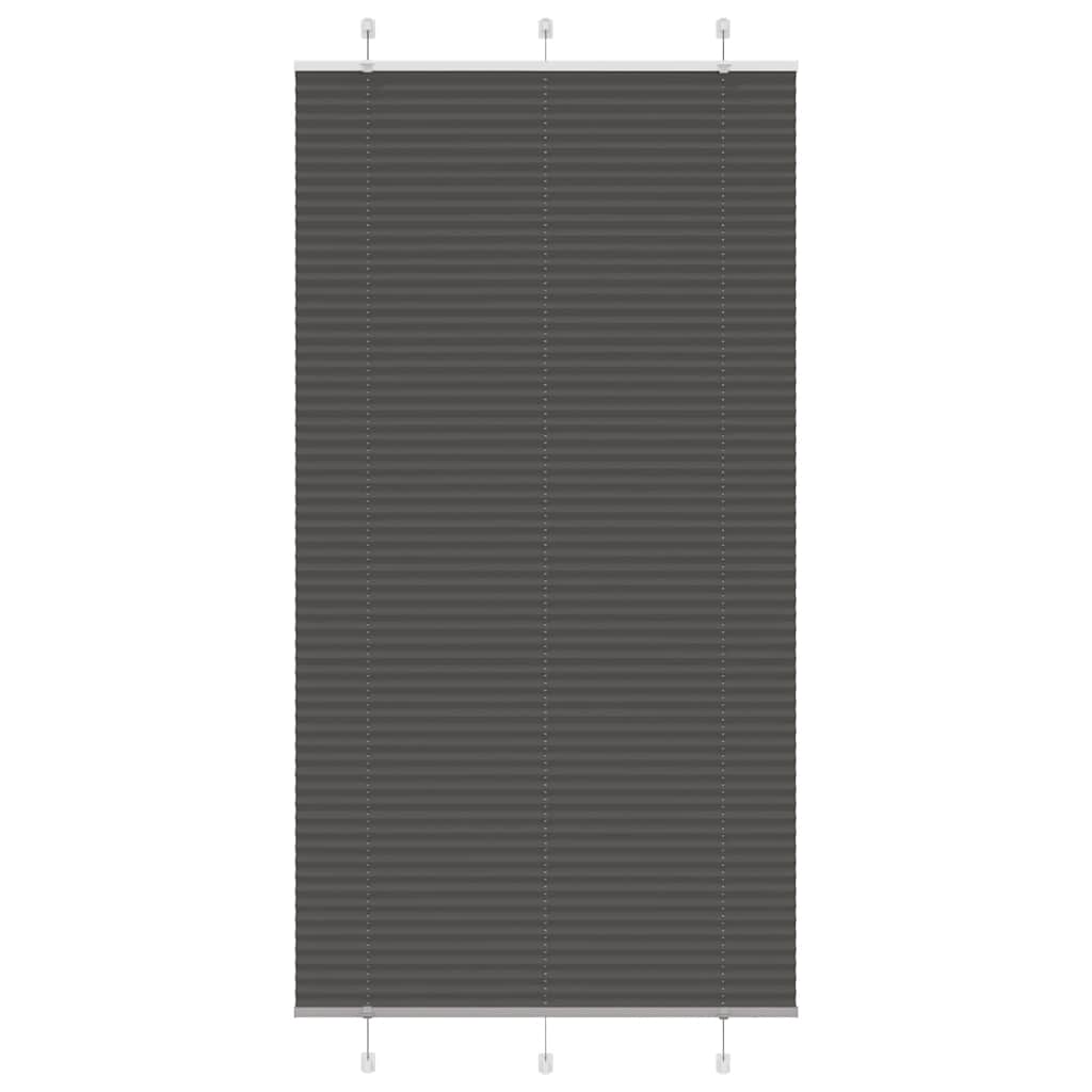 Plissee Stoffbreite 39,4 Cm Polyester Schwarz