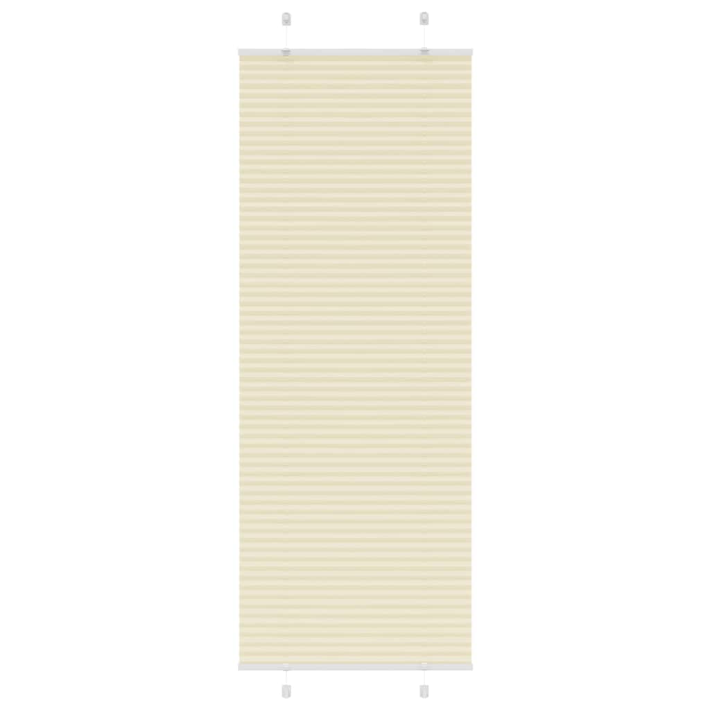 Plissee Stoffbreite 39,4 Cm Polyester Creme