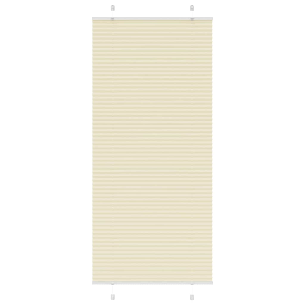 Plissee Stoffbreite 39,4 Cm Polyester Creme