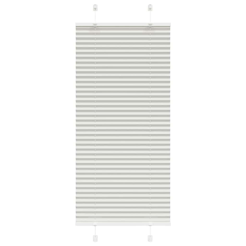 Plissee Stoffbreite 84,4 Cm Polyester Hellgrau
