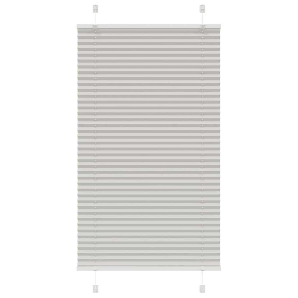 Plissee Stoffbreite 84,4 Cm Polyester Hellgrau