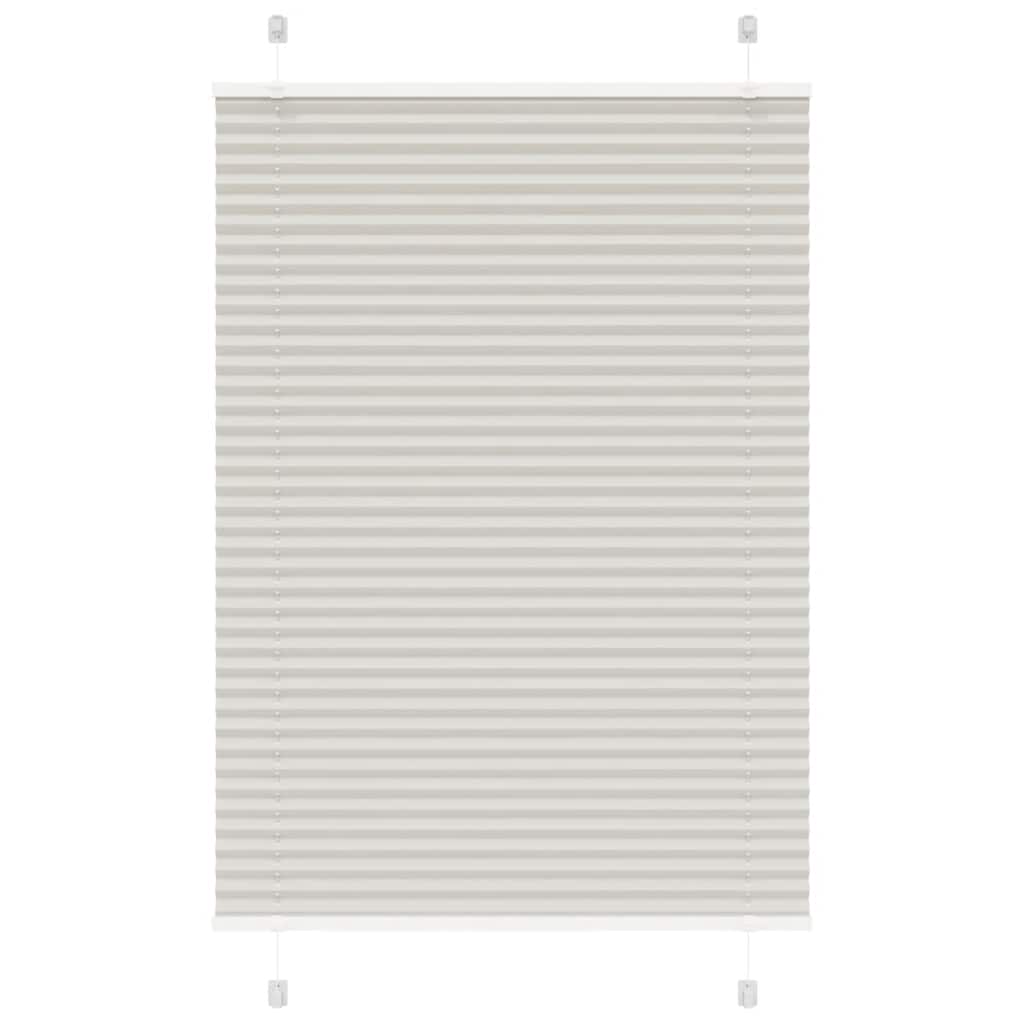 Plissee Stoffbreite 84,4 Cm Polyester Hellgrau