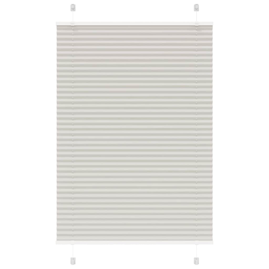 Plissee Stoffbreite 84,4 Cm Polyester Hellgrau