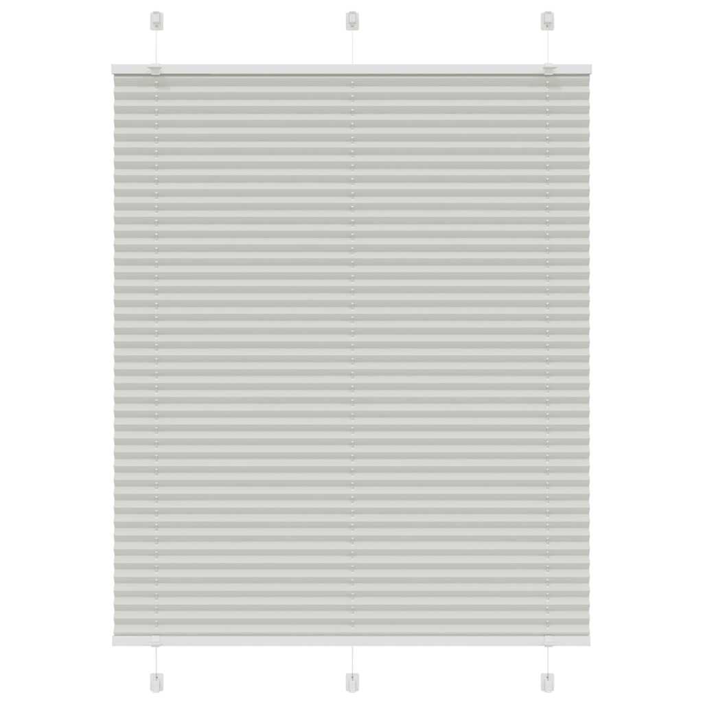 Plissee Stoffbreite 84,4 Cm Polyester Hellgrau