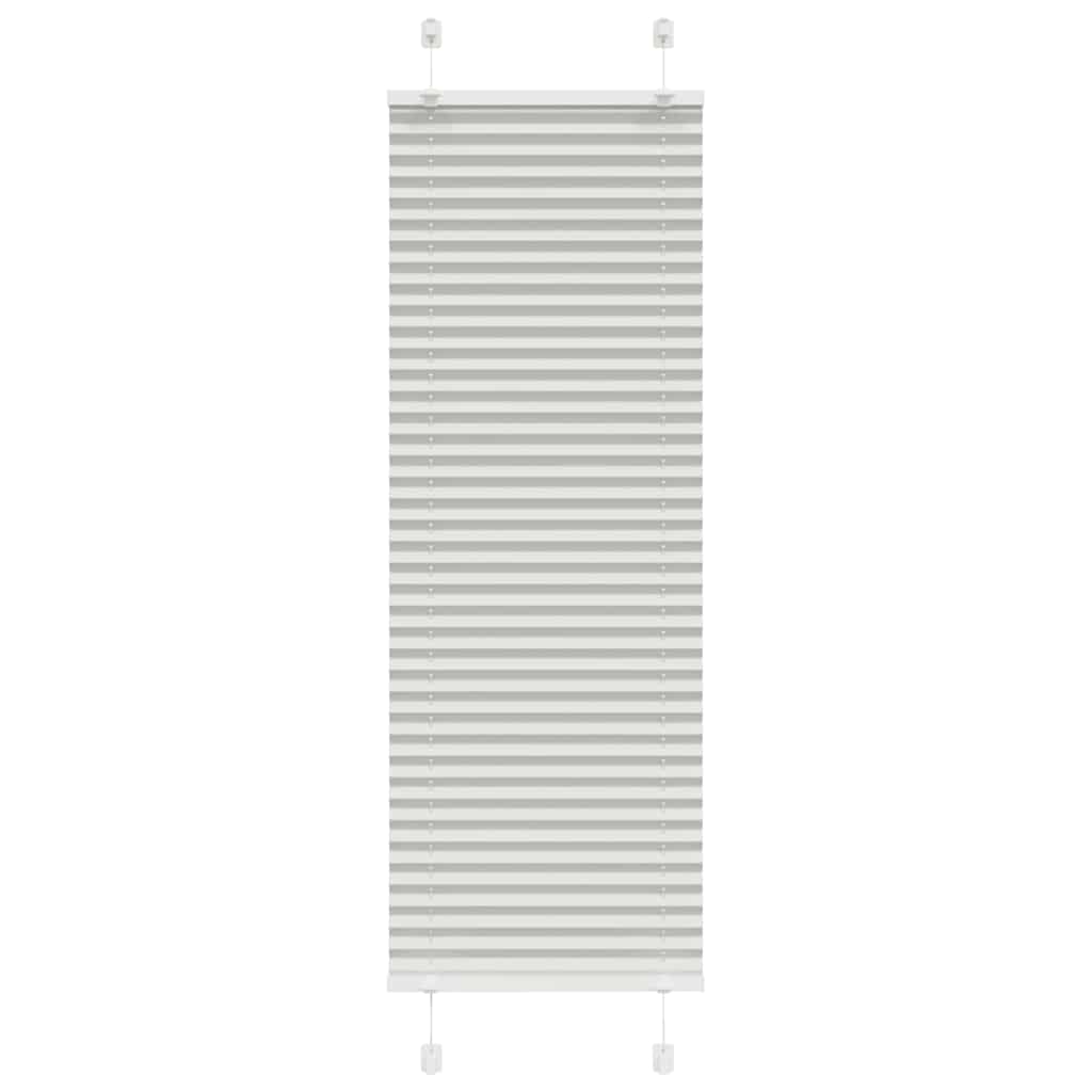 Plissee Stoffbreite 84,4 Cm Polyester Hellgrau
