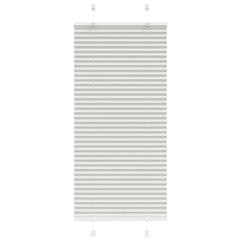 Plissee Stoffbreite 84,4 Cm Polyester Hellgrau