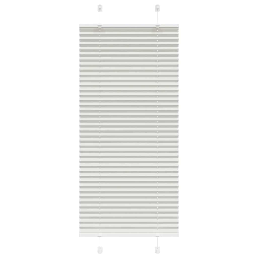 Plissee Stoffbreite 84,4 Cm Polyester Hellgrau