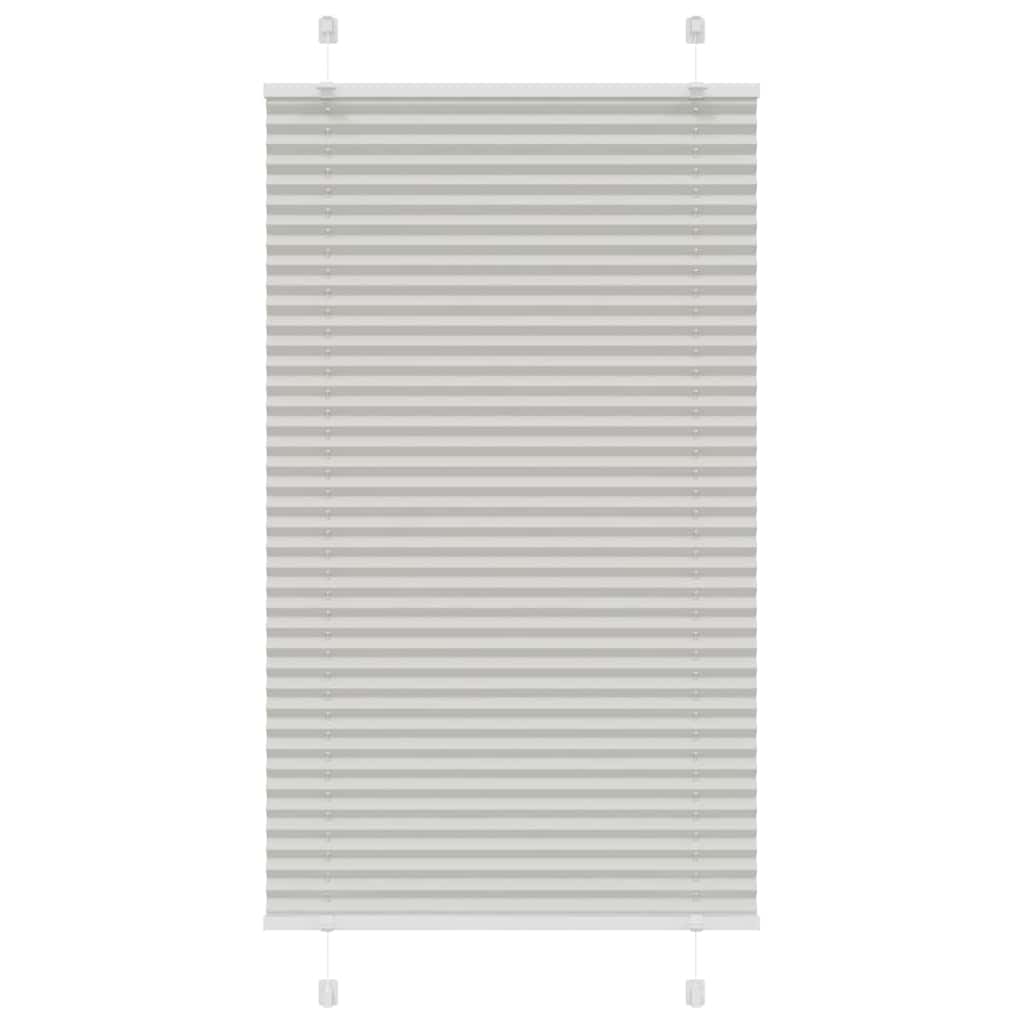 Plissee Stoffbreite 84,4 Cm Polyester Hellgrau