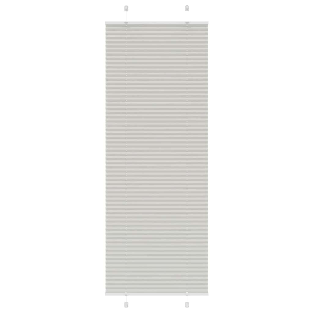 Plissee Stoffbreite 84,4 Cm Polyester Hellgrau
